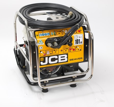 JCB Beaver hydraulic power pack, 66kg, compatible with hydraulic breakers